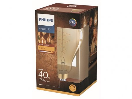 PHILIPS LED GIANT VINTAGE 6,5W(40W) E27 A160 2000K DIM PS706