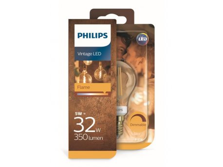 PHILIPS LED VINTAGE SIJALICA 5W(32W) E14 P45 2200K DIM PS709