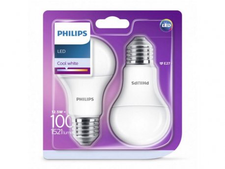 PHILIPS LED SIJALICA 13W(100W) E27 CW 4000K MAT PAKOVANJE 2/1 PS664