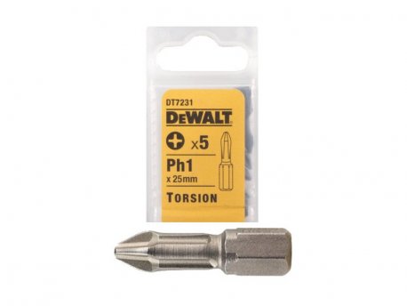 DeWALT ODVIJAC PH1/25 TORSION 5KOM