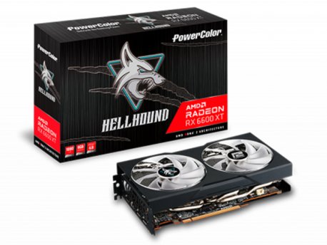 POWER COLOR Hellhound 6600 XT 8GB AXRX-6600XT-8GBD6-3DHL/OC