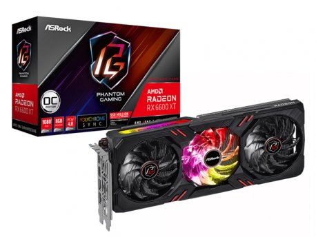 ASROCK Radeon RX 6600 XT Phantom Gaming D 8GB OC 90-GA2QZZ-00UANF