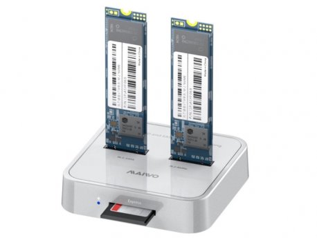 MAIWO Docking station K3016SD USB 3.1 tip C na 2 x M.2 SATA & PCIe NvMe