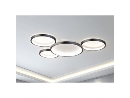 VESTA 372 PLAFONSKA SVETILJKA LED 50W 3000K CRNA