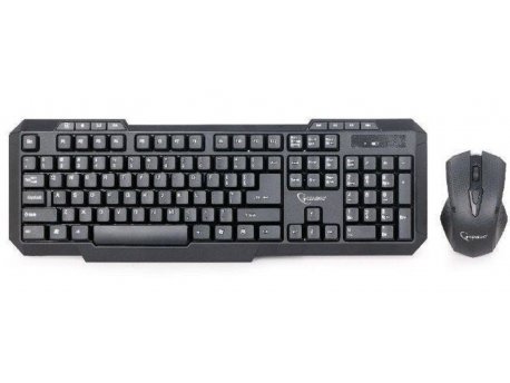 GEMBIRD KBS-WM-02 Gejmerska tastatura US + bežični miš USB