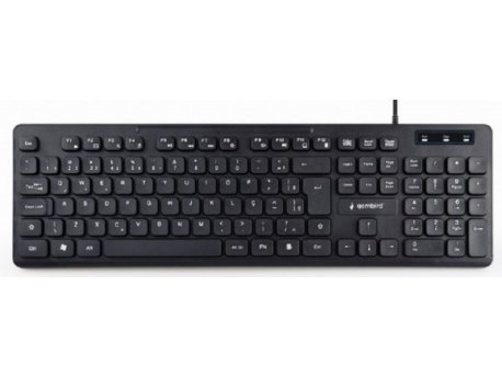 GEMBIRD KB-MCH-04 Multimedijalna tastatura, chocolate, USB, US layout, Slim black