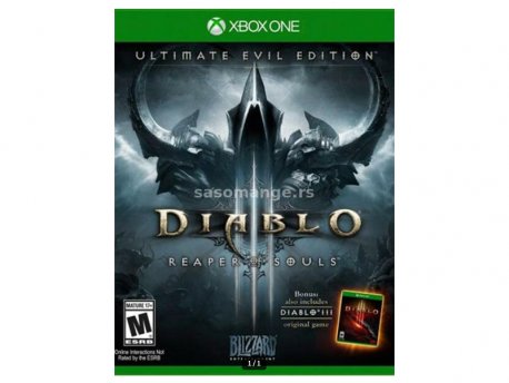 ACTIVISION BLIZZARD Diablo 3 Ultimate Evil Edition (D3 + Reaper of Souls) (XBOX ONE)