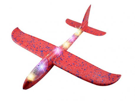 COMIC ONLINE GAMES Igračka avion 48cm - Crveni sa osvetljenjem