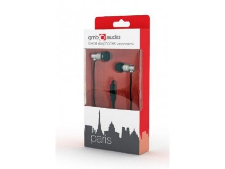 GEMBIRD MHS-EP-CDG-S Metal MP3 slušalice sa mikrofonom + volume kontrol ''Paris'' Silver (1x3,5mm)