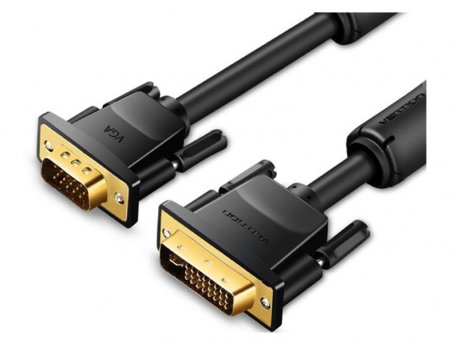 Vention DVI (24+5) to VGA kabl 1M Crni (EACBI)