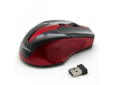 S BOX Bežični miš M-9017BR (Crno/Crveni)