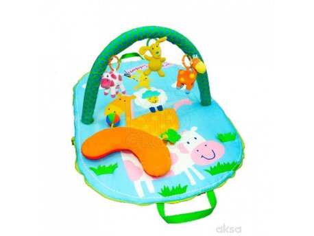 BIBA TOYS Igračka za bebe bebi gimnastika žirafa i kravica A016648