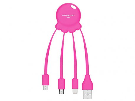 XOOPAR OCTOPUS 2 - All-in-one adapter - Pink (XP61040.24A)