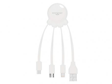 XOOPAR OCTOPUS 2 - All-in-one adapter - Metallic White (XP61040.14M)