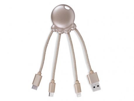 XOOPAR OCTOPUS 2 - All-in-one adapter - Metallic Gold (XP61040.13M)