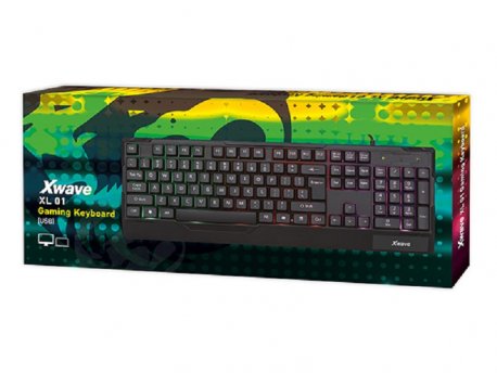 Xwave Tastatura gejmerska sa RGB pozadinskim osvetljenjem crna,USA slova
