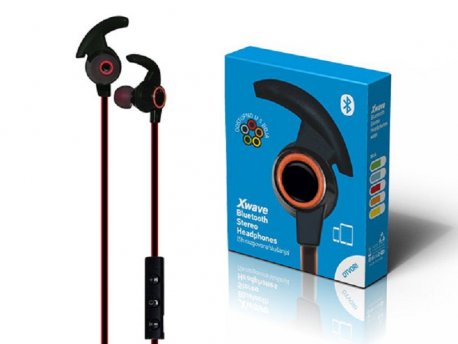 Xwave Bluetooth stereo slušalice sa mikrofonom v4.2/Baterija 80mAh/5sati razgovora/domet 10m /Crvena