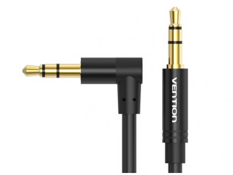 Vention Ugaoni 3,5 mm priključak za audio kabl, 2m, crni (BAKBF-T)