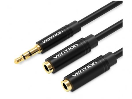 Vention Audio 1x3.5mm muški, 2x3.5mm ženski aux, 0.3mm (BBSBY)