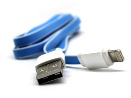 SIYOTEAM Flat USB  Lightning Apple kabl, 1m, Beli (XS-07L)