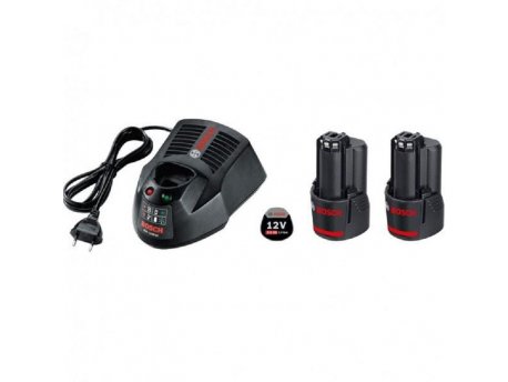 BOSCH plavi alat Akumulatorski set 12V 2 baterije GBA 12V 3,0Ah + GAL 1230 CV (1600A00X7E)