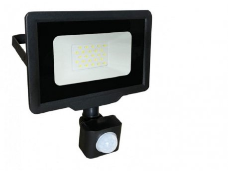 PROSTO LED reflektor sa PIR senzorom 20W 6500K LRF008SW-20/BK