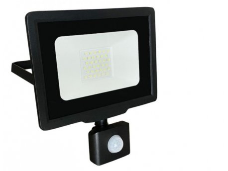 PROSTO LED reflektor sa PIR senzorom 30W LRF008SW-30/BK