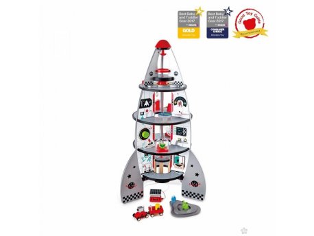 HAPE Drvena igračka Raketa na četiri nivoa 003055