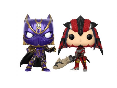 FUNKO Capcom vs Marvel POP! Vinyl 2-Pack Black Panther vs Monster Hunter