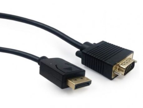 GEMBIRD DisplayPort na VGA adapter, crni, 1.8m (CCP-DPM-VGAM-6)