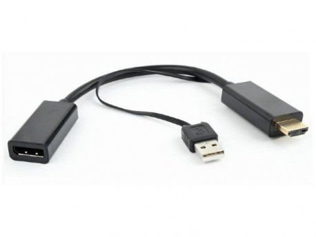 GEMBIRD HDMI na DisplayPort converter, crni (DSC-HDMI-DP)