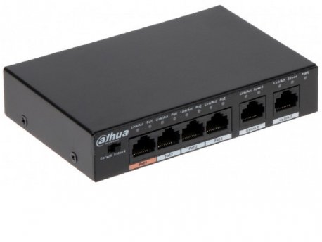 DAHUA SWITCH PFS3006-4ET-60 10/100 RJ45 ports, 4 kanala