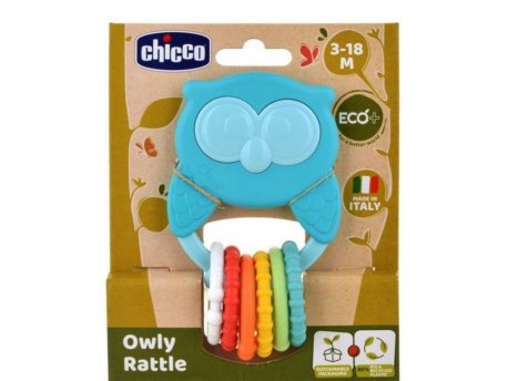 CHICCO Eco zvečka u obliku sove A049314