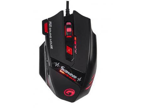 MARVO Miš USB  M420 7D gejmerski 4 boje pozadinskog osvetljenja crno/crveni 003-0175