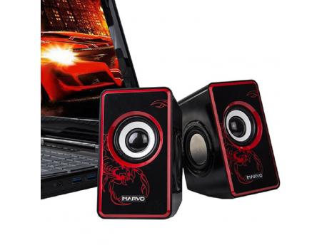 MARVO Zvučnici USB 2.0 SG-201 snage 2x3W crveni 005-0092