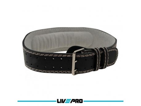 LivePro Kožni kaiš (pojas) za bodibilding, L - LP8067