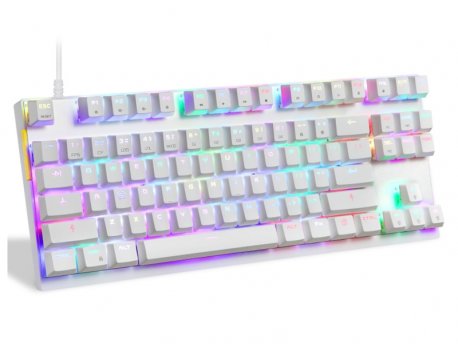 MOTOSPEED K82 mehanička bela tastatura crveni prekidač