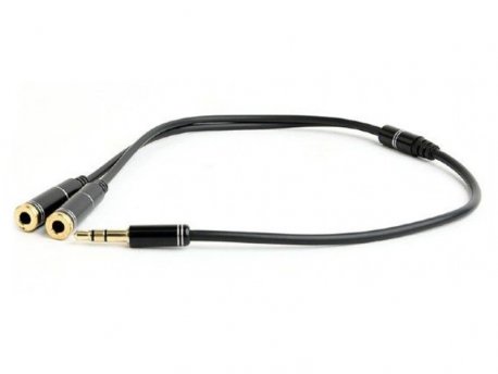 GEMBIRD 3.5mm stereo na 2x3.5mm stereo socket splitter kabl, 10cm (CCA-415M-0.1M)