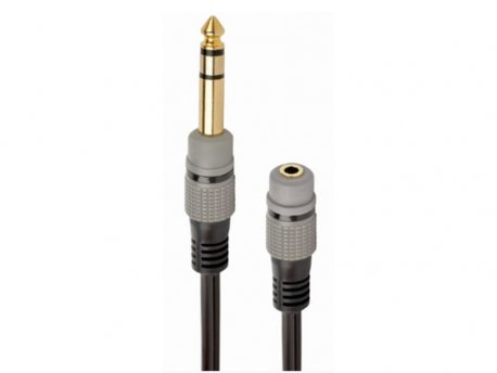 GEMBIRD 6.35mm na 3.5mm audio adapter kabl, 0.2m (A-63M35F-0.2M)