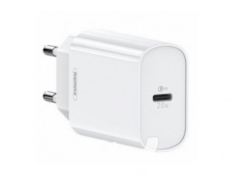 REMAX Strujni punjač Fast Charger RP-U70 20W, USB Type-C, beli