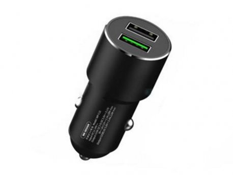 REMAX Auto punjač LETOR QC 3.0A+USB 3.1A crni