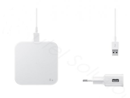 SAMSUNG Brzi bezicni punjac P1300 BELI + kucni punjac (EP-P1300-TWE)