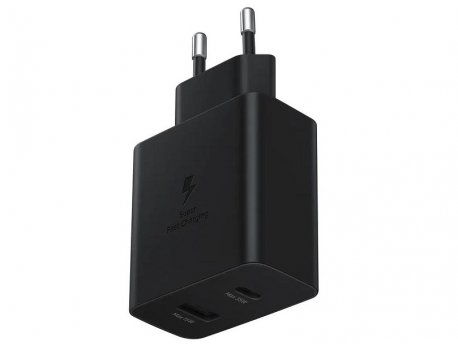 SAMSUNG Kucni punjač FAST DUO bez kablica 35W CRNI (EP-TA220-NBE)