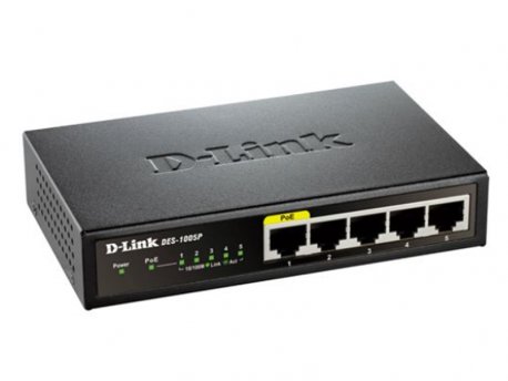 D LINK SOHO DES-1005P POE Switch (neupravljiv)