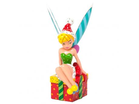 Romero Britto Tinker Bell Sitting on Present Mini Figurine