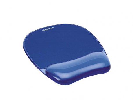 FELLOWES Podloga sa odmaračem za zglob sa gelom  CRYSTALS 9114120 plava