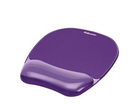 FELLOWES Podloga sa odmaračem za zglob sa gelom  CRYSTALS 9144104 purple