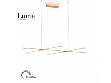 ARIA 13 LUSTER LED DIM 24W 3000K ZLATO