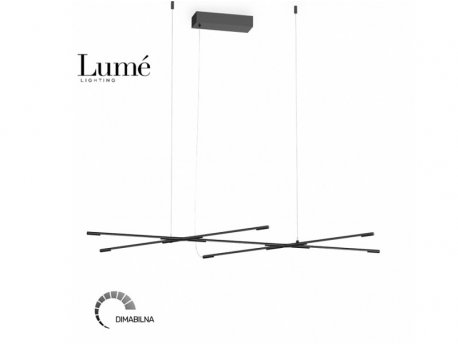 ARIA 13 LUSTER LED DIM 24W 3000K CRNA