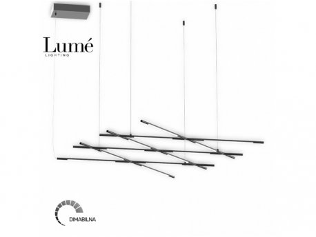 ARIA 10 LUSTER LED DIM 50W 3000K CRNA